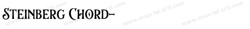 Steinberg Chord字体转换